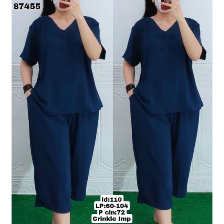 Product Introduction of Setelan Andin Crinkle Terbaru Jumbo Wanita Airflow - Baju Celana Airflow 23