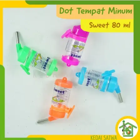 Dot 80ml Tempat Minum Sugar Glider, Hamster, Landak Mini Dll