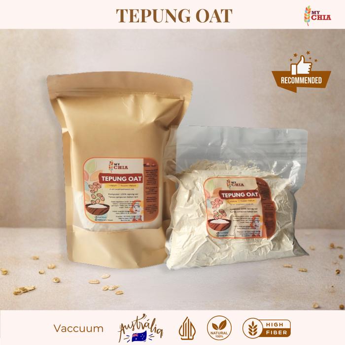 Gambar MY CHIA Tepung Oat 250g 100% Asli Oats Flour Powder Tepung Oatmeal Bubuk Baking Roti dari My Chia Kota Administrasi Jakarta Utara Tokopedia