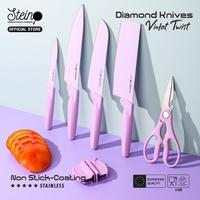 Gambar Pisau Dapur Steincookware Diamond & Amour Knives - [6 in 1 Pisau Set] - Pink dari Toko Perkakasku Os Kota Administrasi Jakarta Pusat 1 Tokopedia