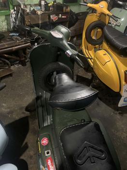 Product Review of cover jok vespa klasik model cowboy benik cung bungkus sadel jok depan belakang vespa super sprint px ps bajaj hitam putih abu abu coklat from T**k ** 0