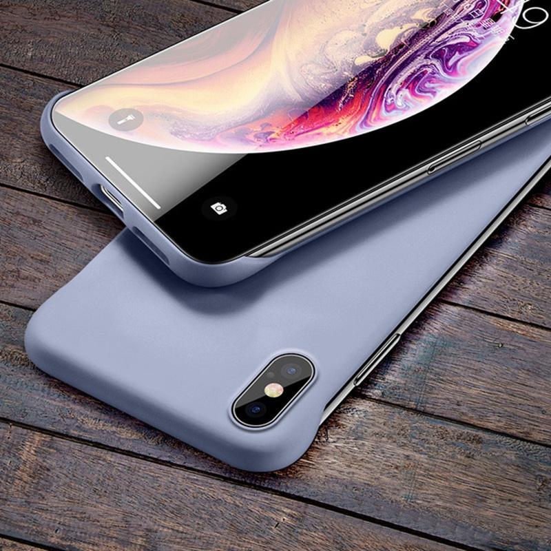 Ốp Điện Thoại, Dành Cho iPhone XR X XS Max, Màu Trơn Kẹo Lì Mỏng, Chất Liệu PC Cứng, Thiết Kế Không Khung, Vỏ Điện Thoại 8