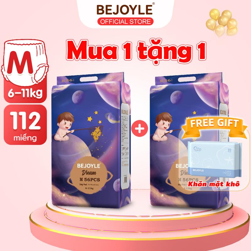 【Combo 2 bịch  Bỉm quần Bejoyle cao cấp size S/M/L/XL/XXL/XXXL bỉm bejoyle quần xxl bỉm chính hãng tã quần cho bé bỉm trẻ em bỉm Bejoyle 112 miếng quần Bộ Trẻ mới tập đi
