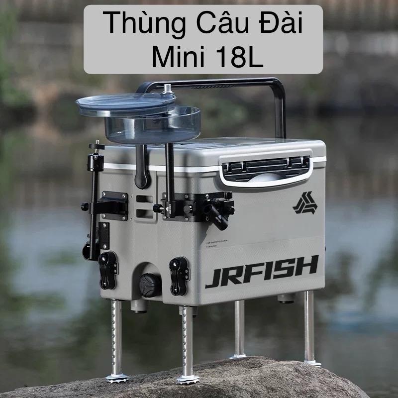  Thùng câu đài mini JRFISH 18L nặng 3.1kg nhỏ gọn tiện dụng Đi Câu Fishing Bắt Cá Câu Cá 