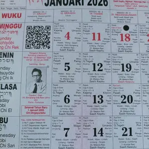 kalender dinding Bangbang Gede Rawi tahun 2026