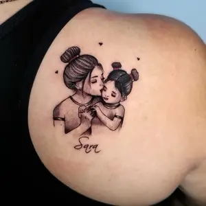 ￼Tatto temporary model ibu kiss anak prempuan MODEL:MC-008p