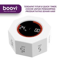 Gambar BOOVI JD012 Digital Timer Belajar Pomodoro Lampu LED Oktagonal Magnetic Type C dari Boovi Official Kota Administrasi Jakarta Barat 4 Tokopedia