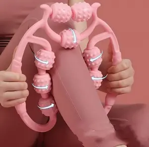 Penjepit kaki cincin sembilan roda, alat pelangsing kaki dan pengencang betis, pemijat kaki, peralatan latihan penurunan berat badan.