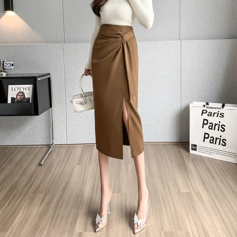 KHARIZKA - Tamara Midi skirt Rok Style Korea Rok Casual Flowy Rok Wanita Korean look Korean Skirt Remaja Dewasa Pesta 3