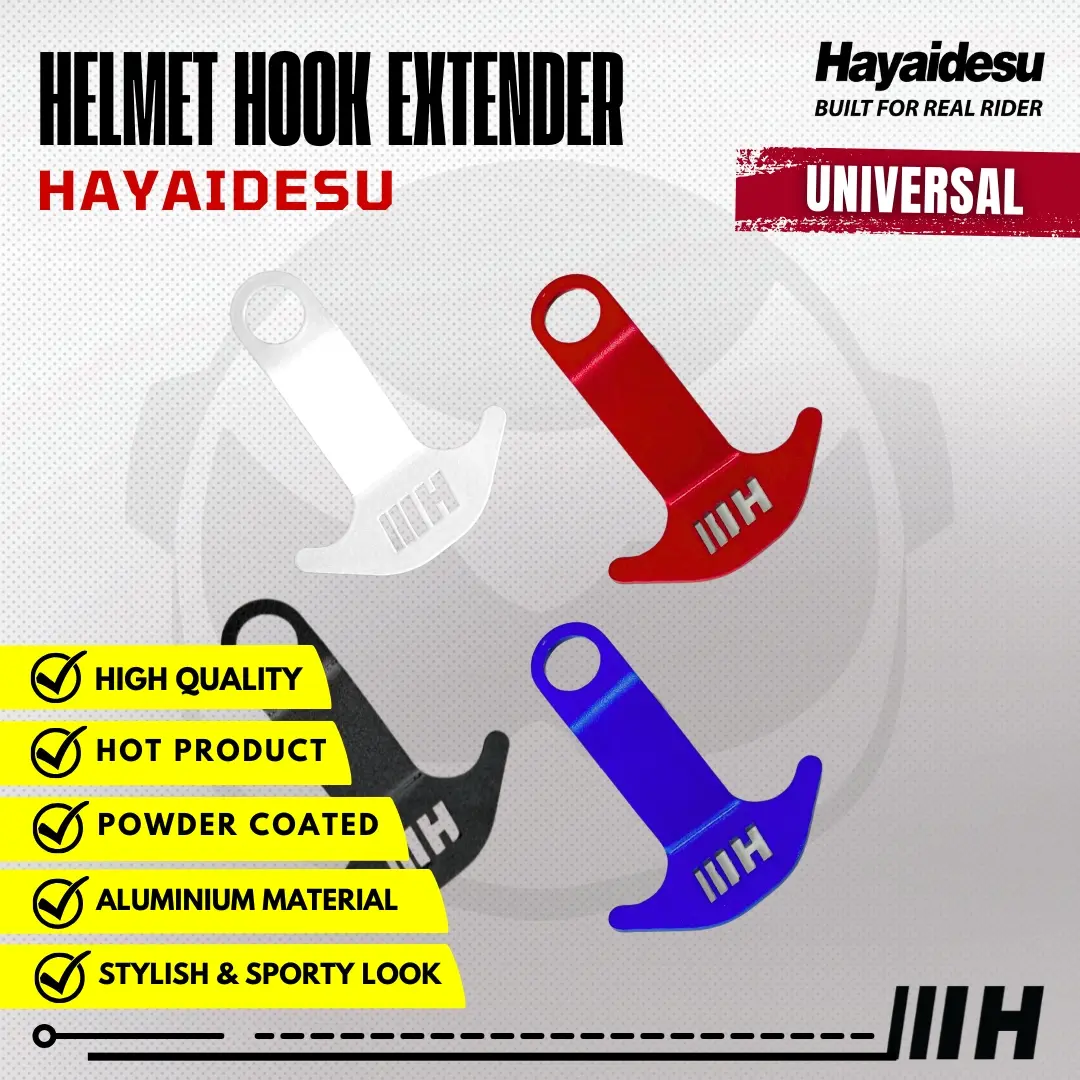 Helmet Hook Extender Gantungan Pengait Helm Jok Motor HAYAIDESU