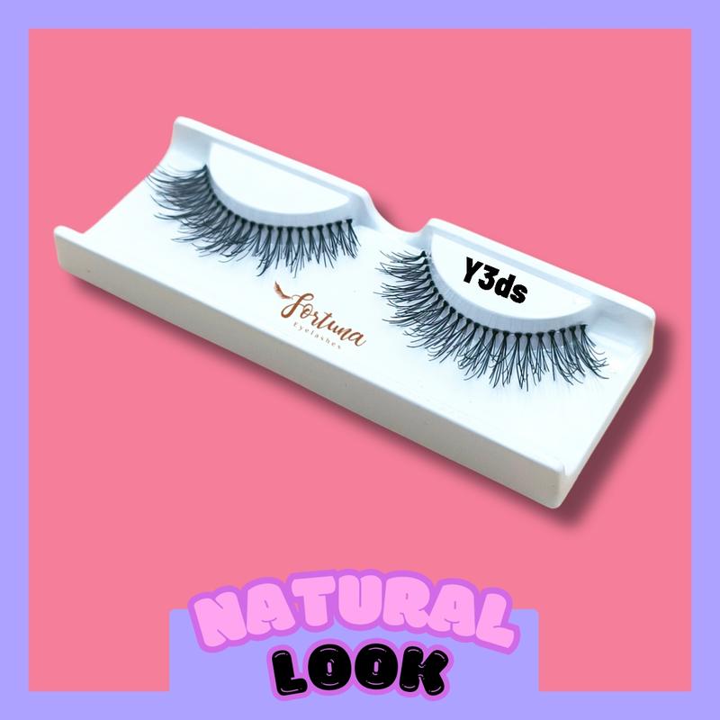 Bulu mata palsu 3d Natural Pendek Cocok Untuk Sehari hari Kode y3ds 5