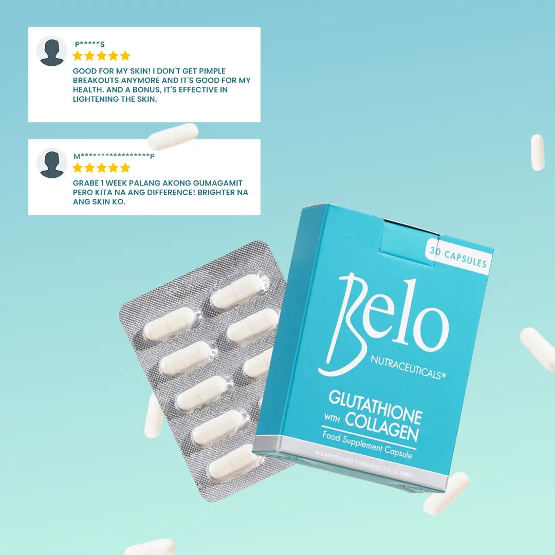 Belo Nutraceuticals Glutathione+Collagen 30s 50% OFF (food supplement capsule)
