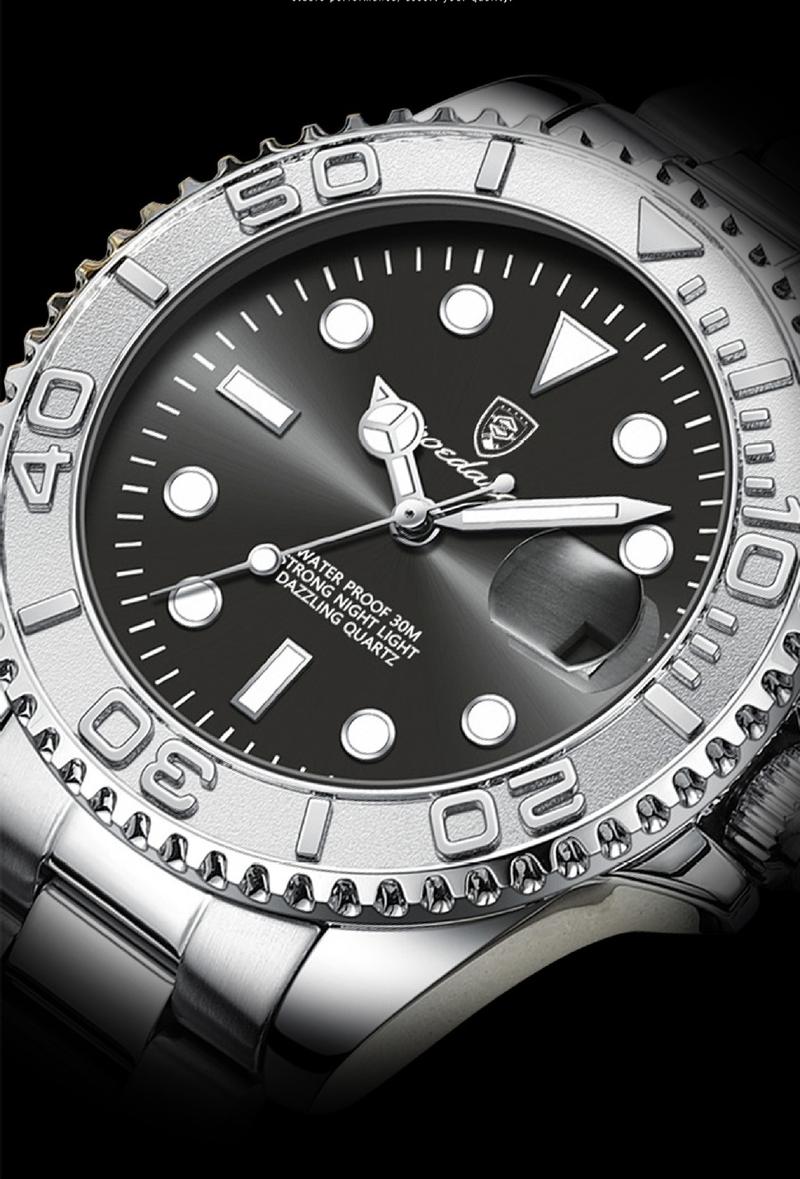 Product Introduction of Popular Men's Watch Waterproof Night Light Fashion New Quartz Watch Student Business Trend Watch 12