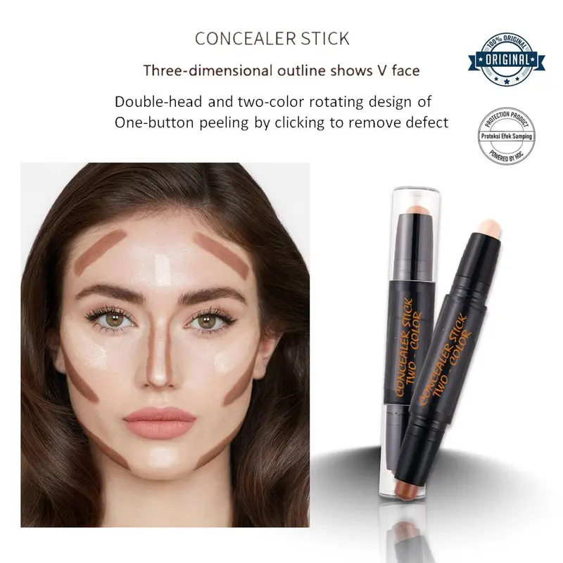 Concealer Stick Highlighter Makeup Wajah untuk Rias Wajah - Bronzer 4
