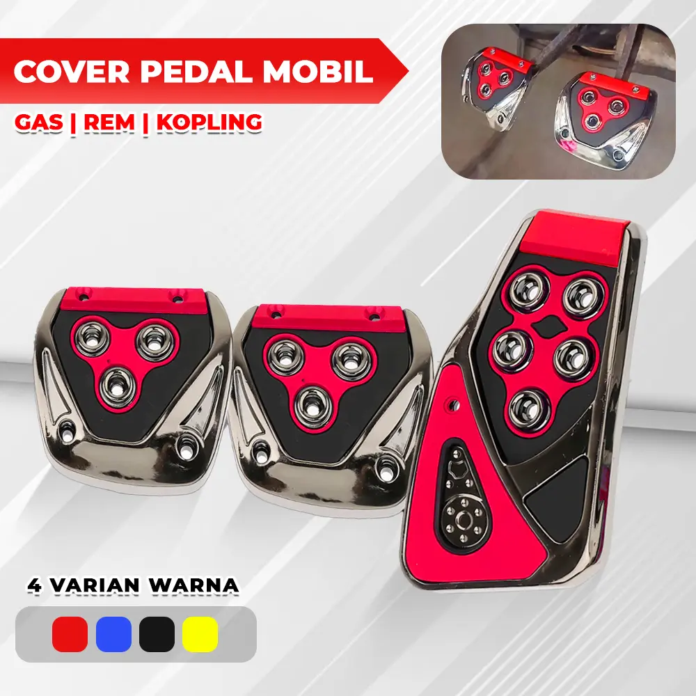 Car Cover Set Pedal Mobil Injak Kaki Universal Pedal Mobil Manual Anti Slip Berkualitas Desain Ergonomis