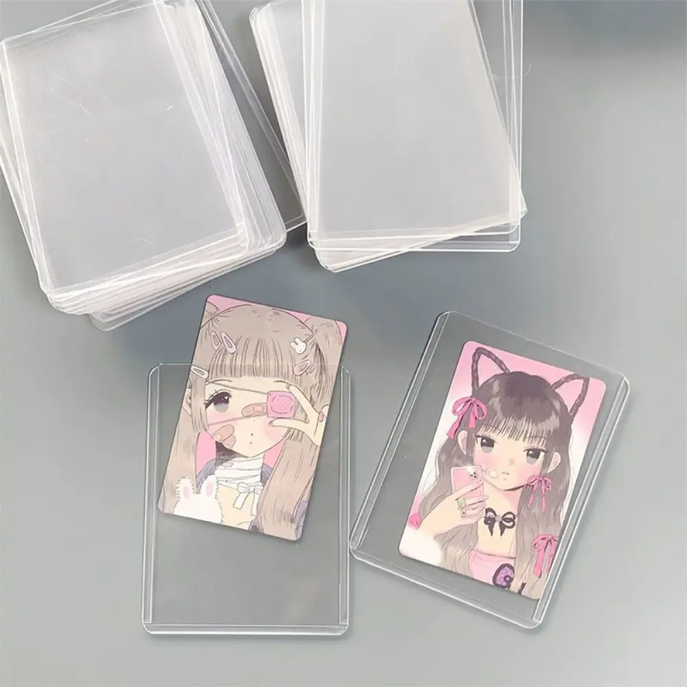 New Transparent Photocard Holder Anti-Scratch Moisture-proof Idol Photocard Sleeves PVC Photo Protective Cover