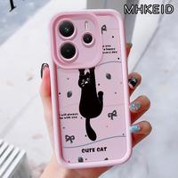 Gambar Casing Hp untuk Xiaomi Redmi Note 14 4G Note 14 5G Note 14 Pro 5G POCO X7 5G Case Kucing Hitam Kasing Anti-Sidik Jari Silikon Kasus Lembut Casing - Gaya1, Redmi Note 14 4G dari MHKEID MALL Kab. Tangerang 2 Tokopedia