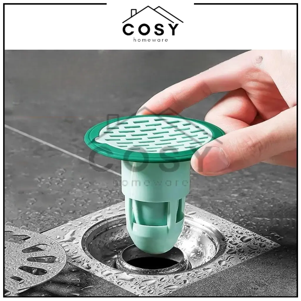 COSY Saringan Lubang Pembuangan Air Kamar Mandi Wastafel Anti Bau Anti Kecoa Floor Drain Core Insect-proof Filter Penyaring Kotoran Saluran Drainase Lantai Toilet Plastik