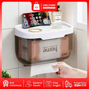 Van_furni /Tempat Tissue Toilet Tempel Dinding Kotak/ Kotak Tisu Toilet/Tempat Tisu Kamar Mandi aesthetic