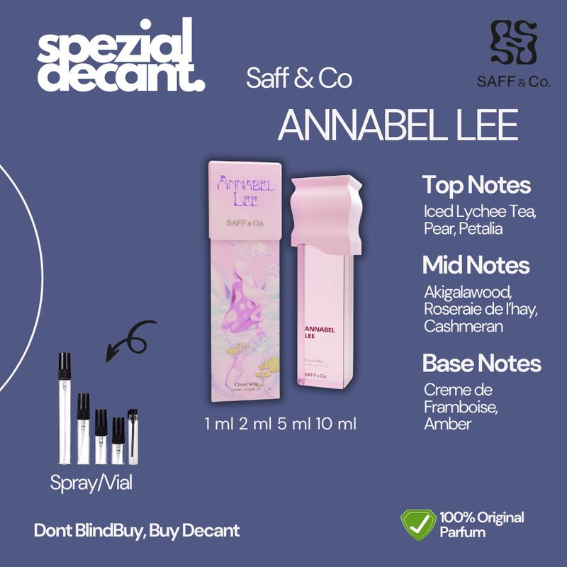 (DECANT) Parfum Saff & Co Annabel Lee 100% Original 1ml 2ml 5ml 10ml 0