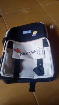 Product Review of Tas Ransel Sekolah Milk Tea/Karakter Kanvas Backpack Wanita from u**6 0