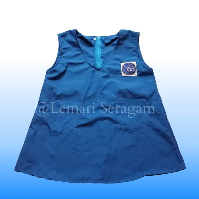 Seragam Sekolah  Rompi Untuk Anak TK PEREMPUAN Warna Biru Benhur, Hijau , Merah 1