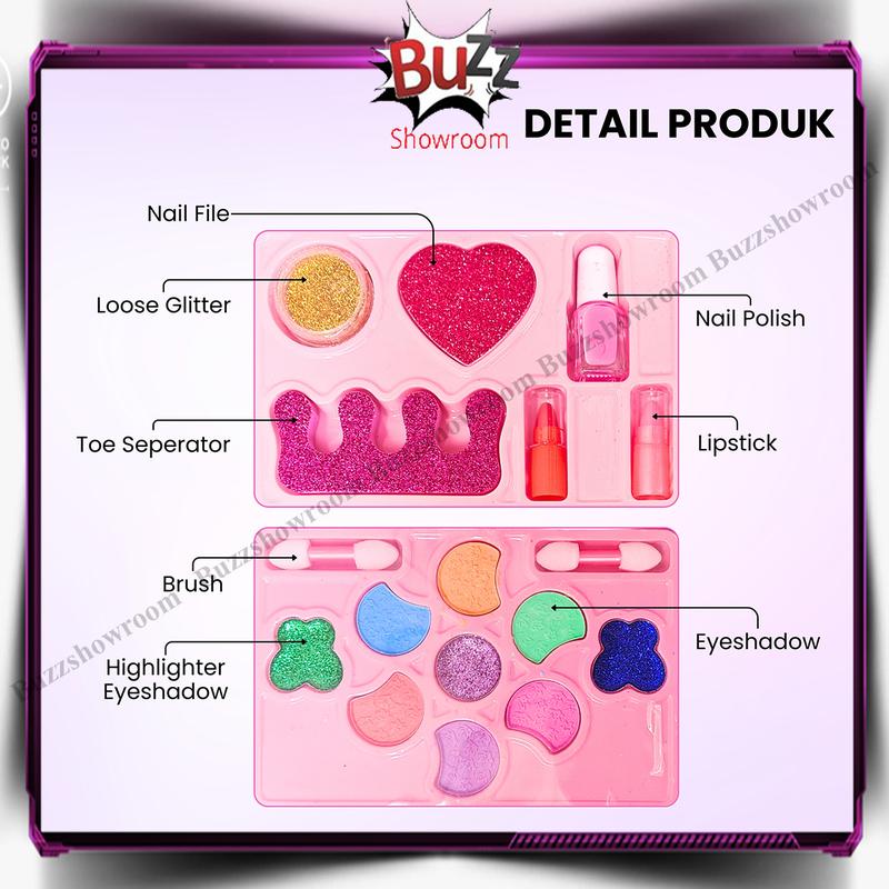 Product Introduction of Make up koper hand bag mainan kosmetik anak makeup cosmetics tas 10