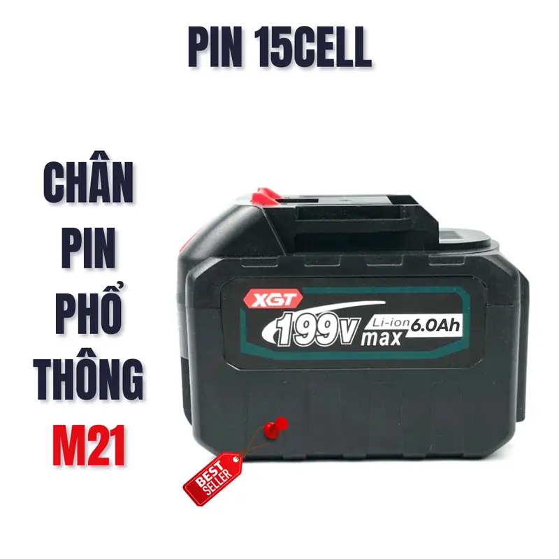 Pin Phổ Thông 20cell Makita 21V- Chân Pin Phổ Thông M21 Chất Lượng Cao - BẢO HÀNH 12 THÁNG 4