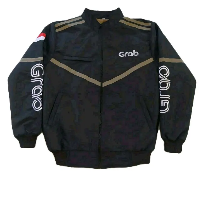 Jaket Bomber Terbaru untuk Pengemudi Motor dan Ojek Online - Kantong trucker jacket 1