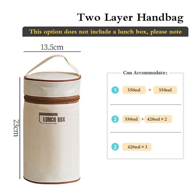 Product Introduction of SG Local Microwaveable 304 Stainless Steel Insulated Lunch Box - Round Food Storage Container & Sealed Thermos - Tableware Set Plastic 16