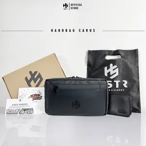 [BANTING HARGA] HSTR CARUS Handbag Slingbag Clutch  Waistbag Pria Tas  Selempang Waterproof 4in1