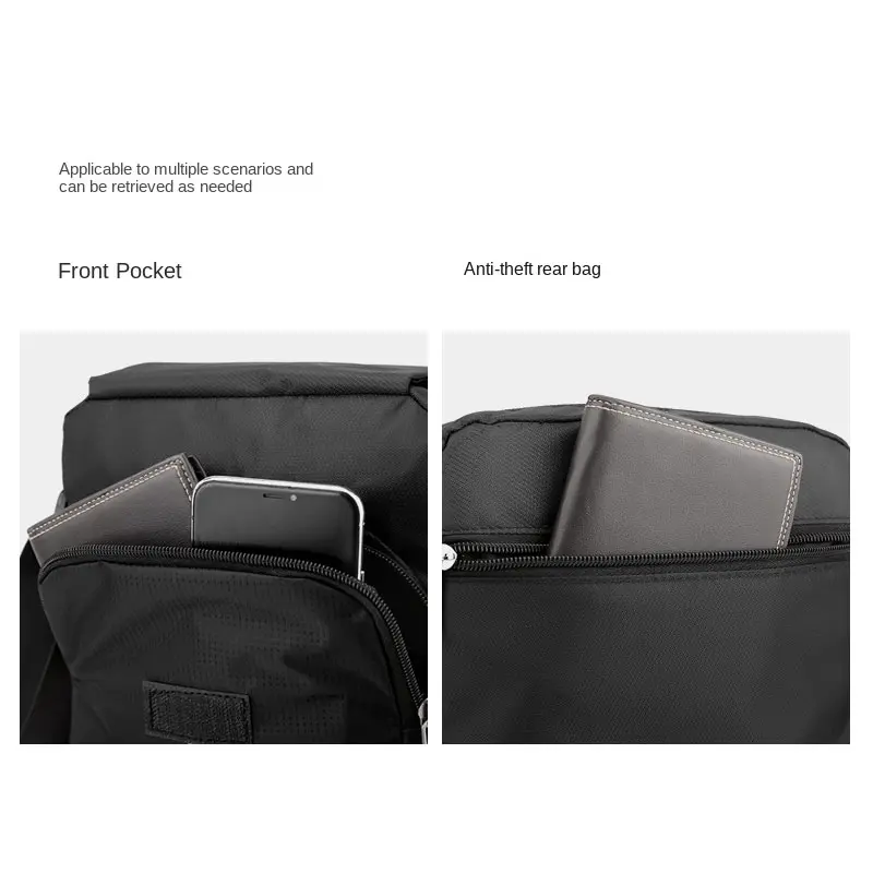 Túi Đeo Chéo Nam, Chất Liệu Nylon Chống Thấm Nước, Thiết Kế Nhiều Lớp, Túi Đeo Vai, Thích Hợp Cho Bé Gái, Dung Lượng Lớn, Túi Chuyển Phát Nhanh Du Lịch, Túi Đựng Đồ Thường Ngày Hợp Xu hướng 7