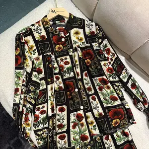 Alesha tangan pamjang one set rayon premium