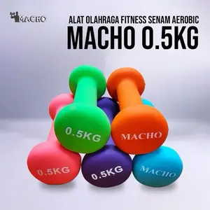 Dumbbell Barbel Fitness Gym MACHO MINI 0.5 Kg Original