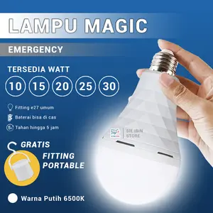 COD Lampu Emergency LED Bulb Magic Lampu Darurat Super Murah 10 watt / 15 watt / 20 watt / 25 watt / 30 watt Lampu Nyala Otomatis Saat Listrik Mati