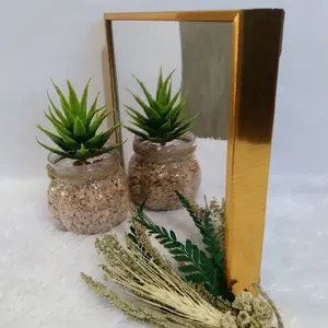 Paket 10pcs Cermin Blok 16x16cm Fiber Poliframe Kaca Tebal 3mm Anti Rayap Jamur Dekorasi Rumah Hiasan Dinding Mirrors