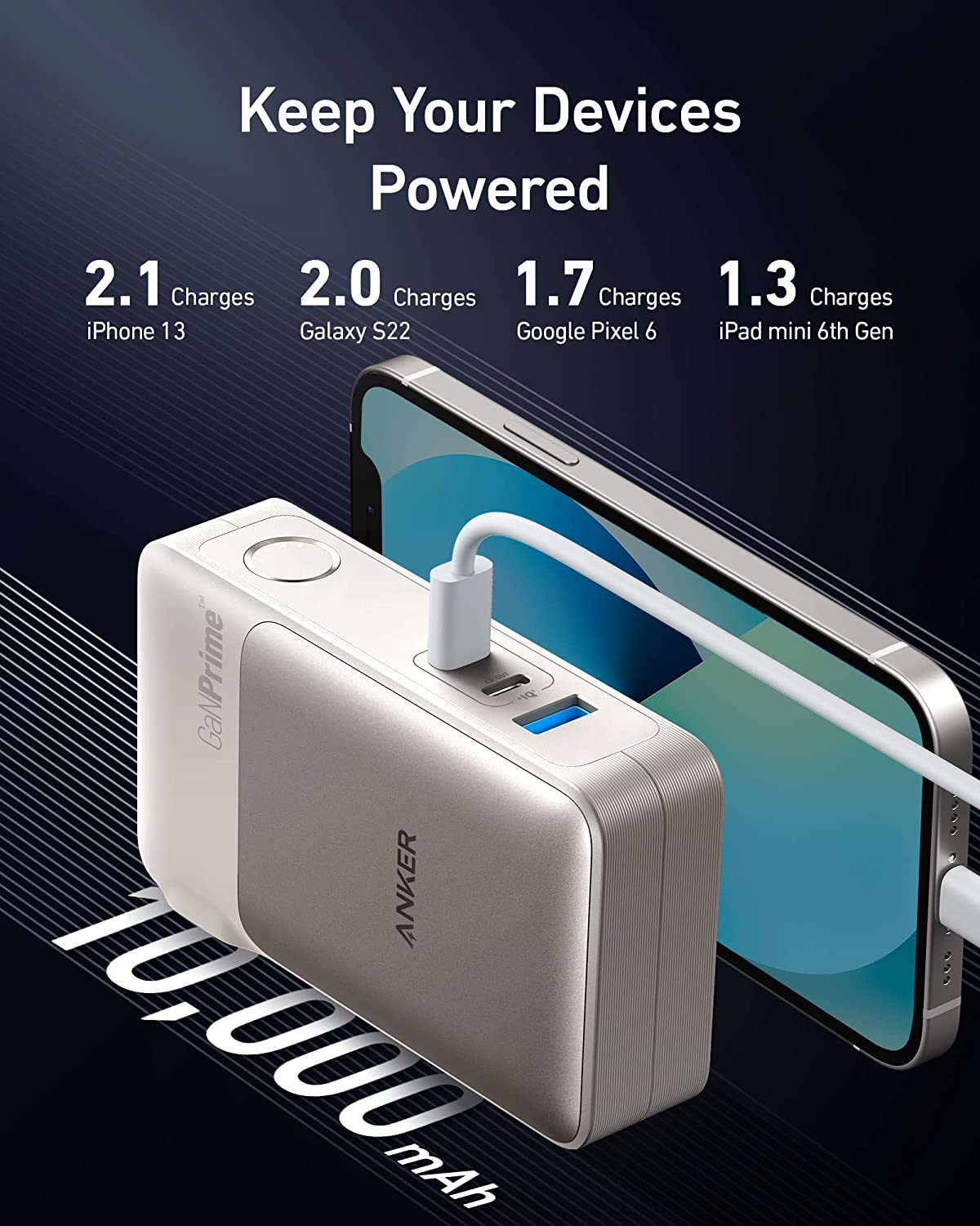 anker 733 Powerbank GaNPrime PowerCore 65W 10000mAh 2-in-1 Wall Charger  with Power Delivery USB-C Wall Charger Foldable Plug Works - TikTok Shop  Philippines