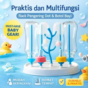 Rak Botol Susu Bayi / Rak Pengering Botol Susu / Rak Pengering Botol Dot Perlengkapan Bayi / Baby Bottle Drying Rack