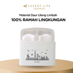 RECYCLED ABS ECO-FRIENDLY EARBUDS - i Love Dubai, Earbuds Ramah Lingkungan dari ABS Daur Ulang, Stylish dan Ekologis untuk Pecinta Lingkungan
