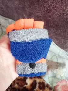 Sarung Tangan Anak Winter Rajut Wool Salur Baby 3-10 Tahun