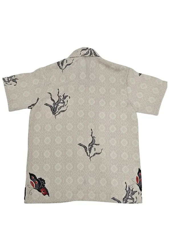 Arjuna Weda Hem Batik Anak Tenun Kawung - Bahan Semi Sutera 7
