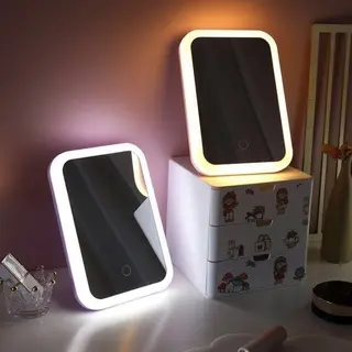 BISA COD C5287 Cermin Lampu LED Tombol Sentuh Layar / Cermin rias LED / Kaca Cermin Lampu 3