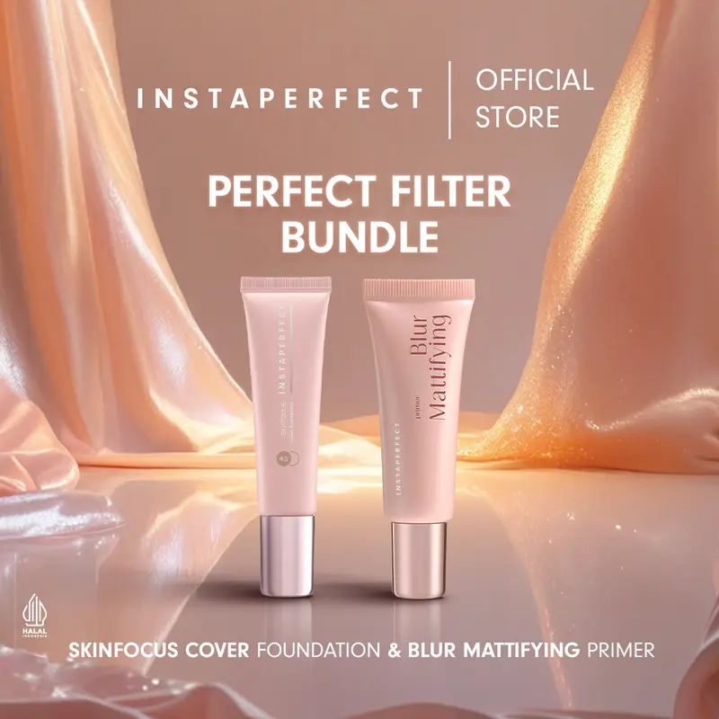[175K GET 2] Instaperfect Perfect Canvas Set (Skinfocus Cover Foundation & Blur Mattifying Primer) 0