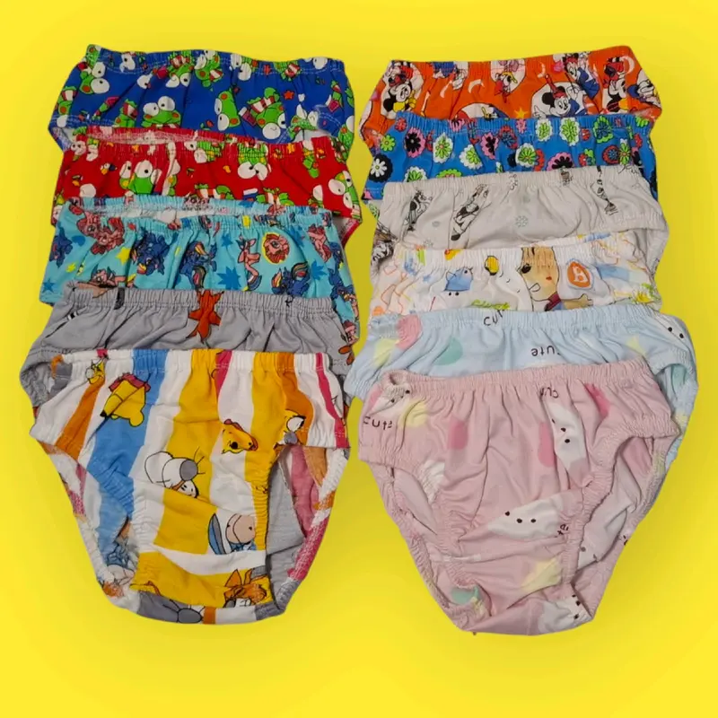 12pcs celana dalam anak printing perempuan/laki laki motip karakter katun spandek Fashion 0