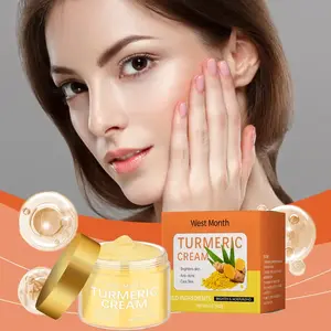 West&Month Cream Turmeric Face Cream Cream Wajah Cream Arab Turmeric Ayurvedic Original Cream Herbal Membersihkan Kulit Wajah Flex , Noda Dan Mencerahkan 2 x Lipat