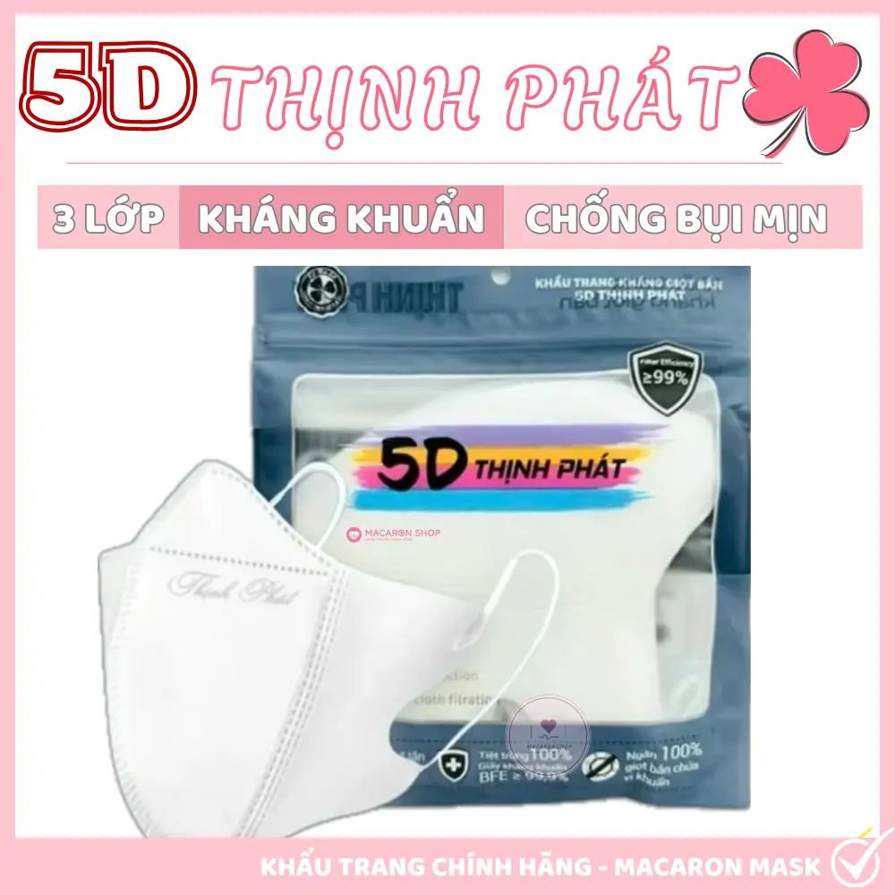 Lẻ 1 Gói 10 Chiếc Nhiều Loại Khẩu Trang 5D, 6D, 9A, KF94 Chuẩn Chính Hãng Sản Xuất Tại Việt Nam