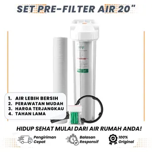 Housing Filter Air 20 Inch - Filter Air Der Doly - BIRU SOLID / TRANSPARAN