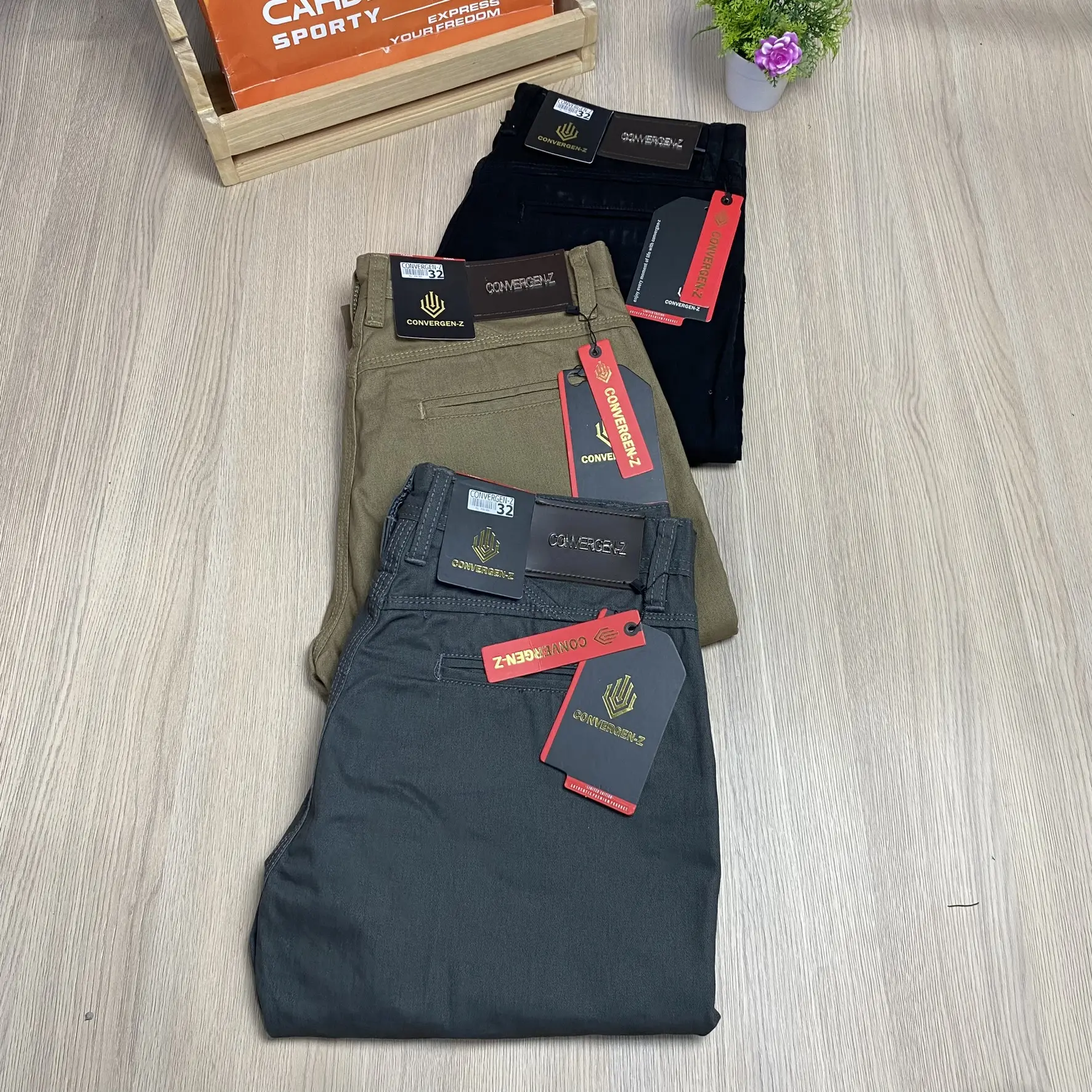Celana Panjang Pria Kanvas CONVERGENZ Original Standar Reguler Fit