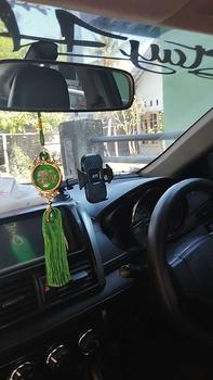 Product Review of Gantungan kaligrafi mobil hiasan interior islami | gantungan spion tengah mobil lafazd Allah from 🦋**࿐ 3