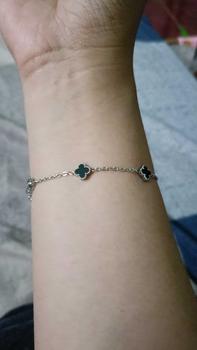 Product Review of Angel Clover Bracelet In Pink & Black Anti Karat Stainless Gelang | evyjewels x crushonyou from p**s 1